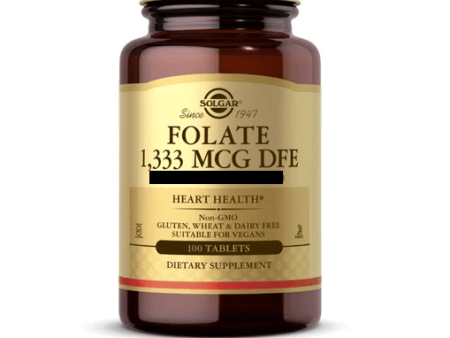 Folate 1333 mcg - 100 Tablets - Solgar Online Sale