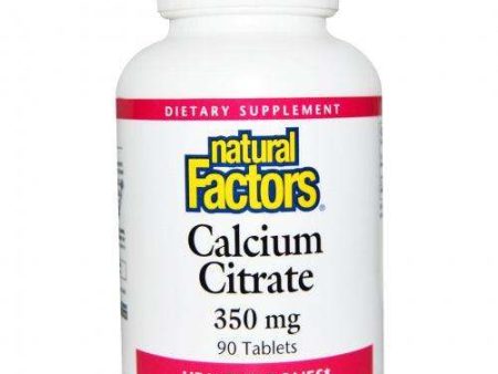 Calcium Citrate, 90 tablets (350mg), Natural Factors Online Sale