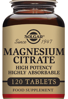 Magnesium Citrate - 120 Tablets - Solgar Sale