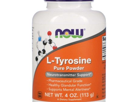 L-Tyrosine, 100% Pure Powder, 113g - Now Foods Online