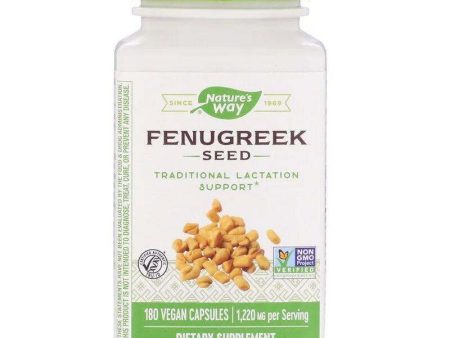 Fenugreek Seed 1220 mg, 180 Vegan Capsules - Nature s Way Discount