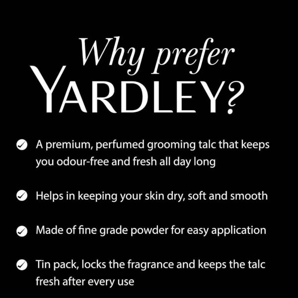 Yardley London Elegance Deodorizing Talc Powder For Men on Sale