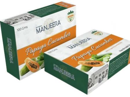 Manjeera Papaya Cucumber Hand Made Soap For Sale