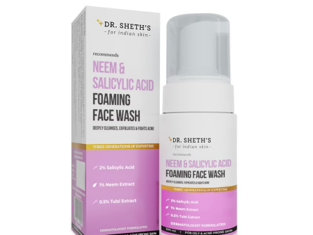 Dr. Sheth s Neem & Salicylic Acid Foaming Face Wash Online Sale