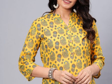 Women Elegant Printed Cotton Top - Rasiya Online